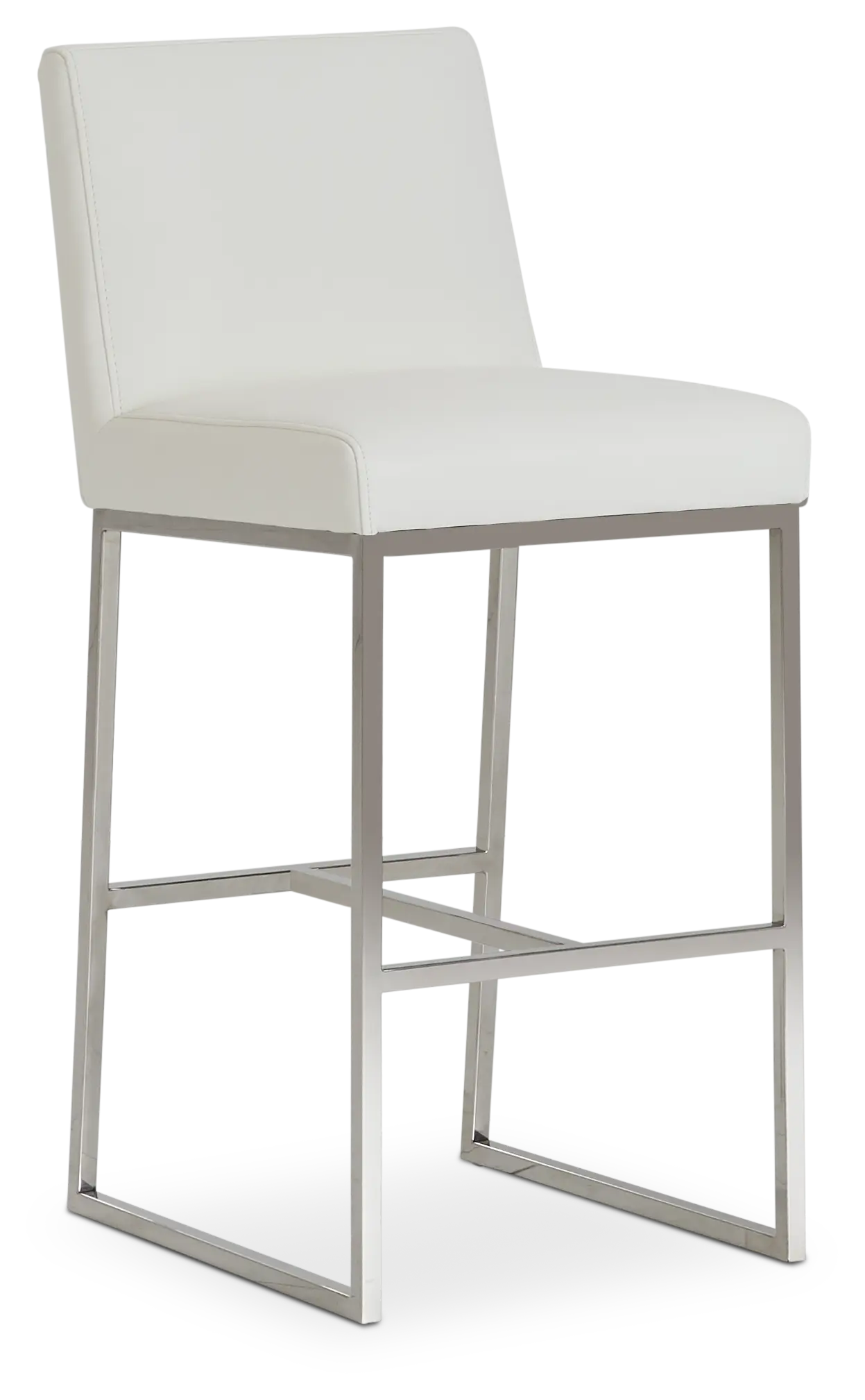 Miami Whitemicro 30" Upholstered Barstool Miami Whitemicro 30" Upholstered Barstool