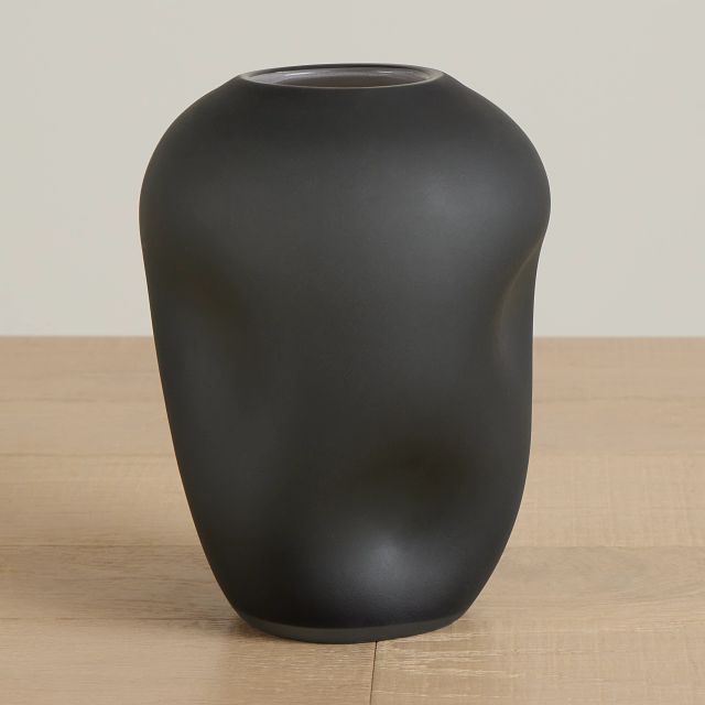 Dusk Dark Gray Large Vase