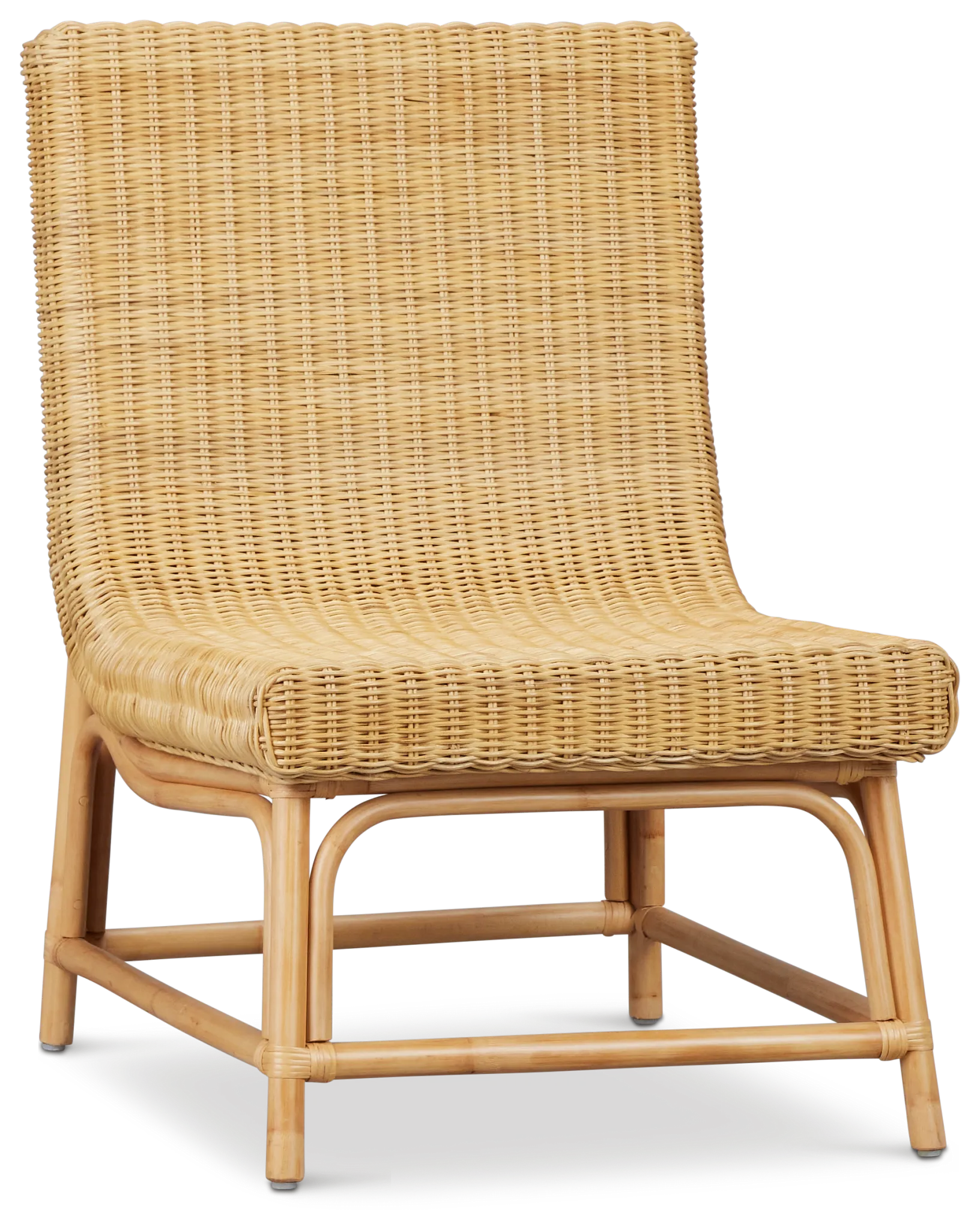 Cozis Light Tone Woven Accent Chair