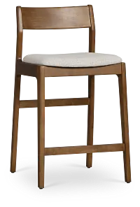 Santorini Mid Tone 24" Upholstered Barstool
