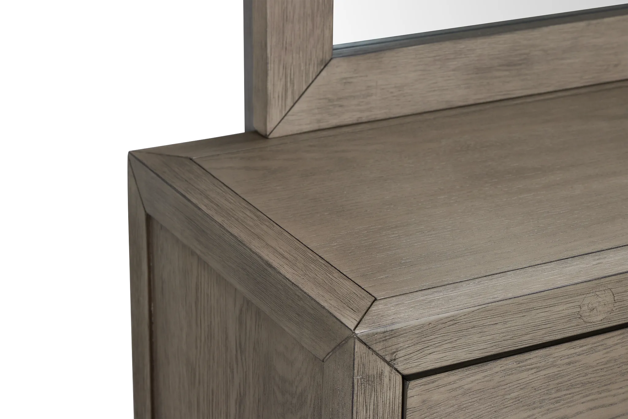 Alden Gray Dresser & Mirror