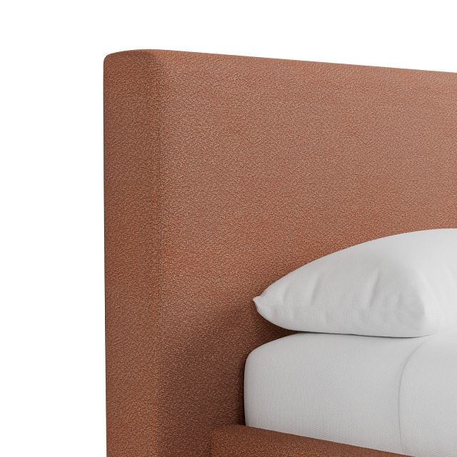 Grayton Sutton Orange 44" Upholstered Platform Bed