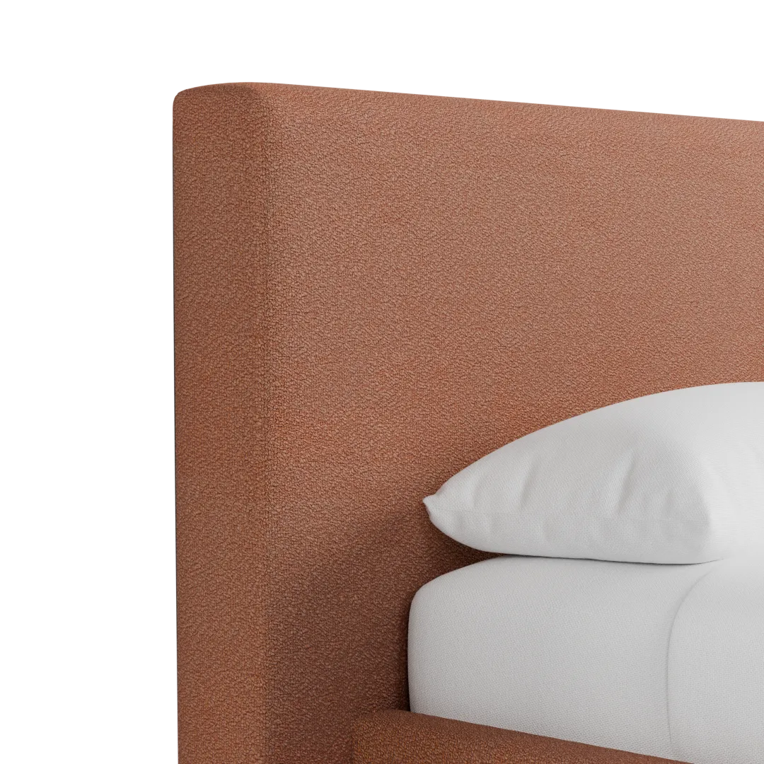 Grayton Sutton Orange 44" Upholstered Platform Bed