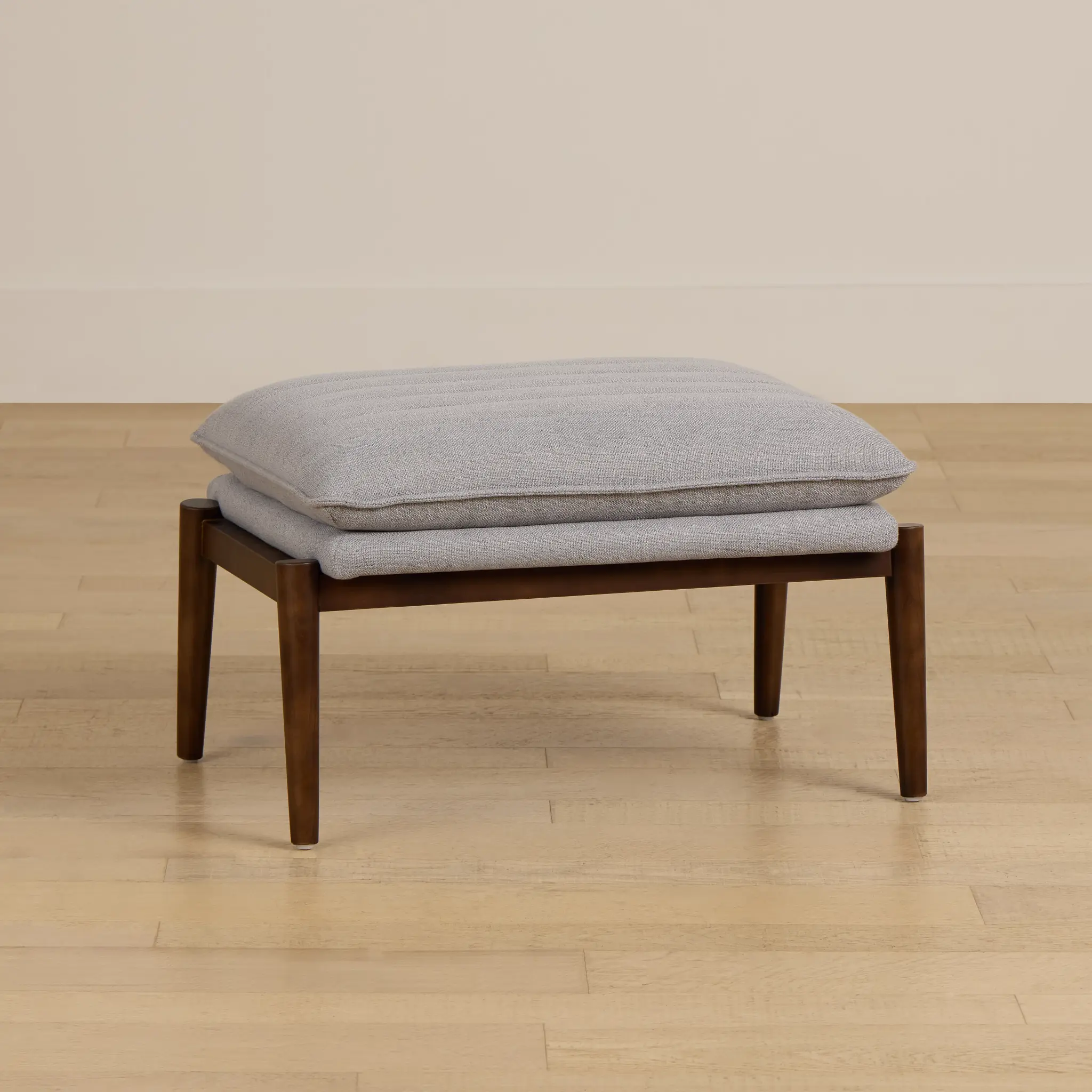 Leith Gray Fabric Accent Ottoman Leith Gray Fabric Accent Ottoman