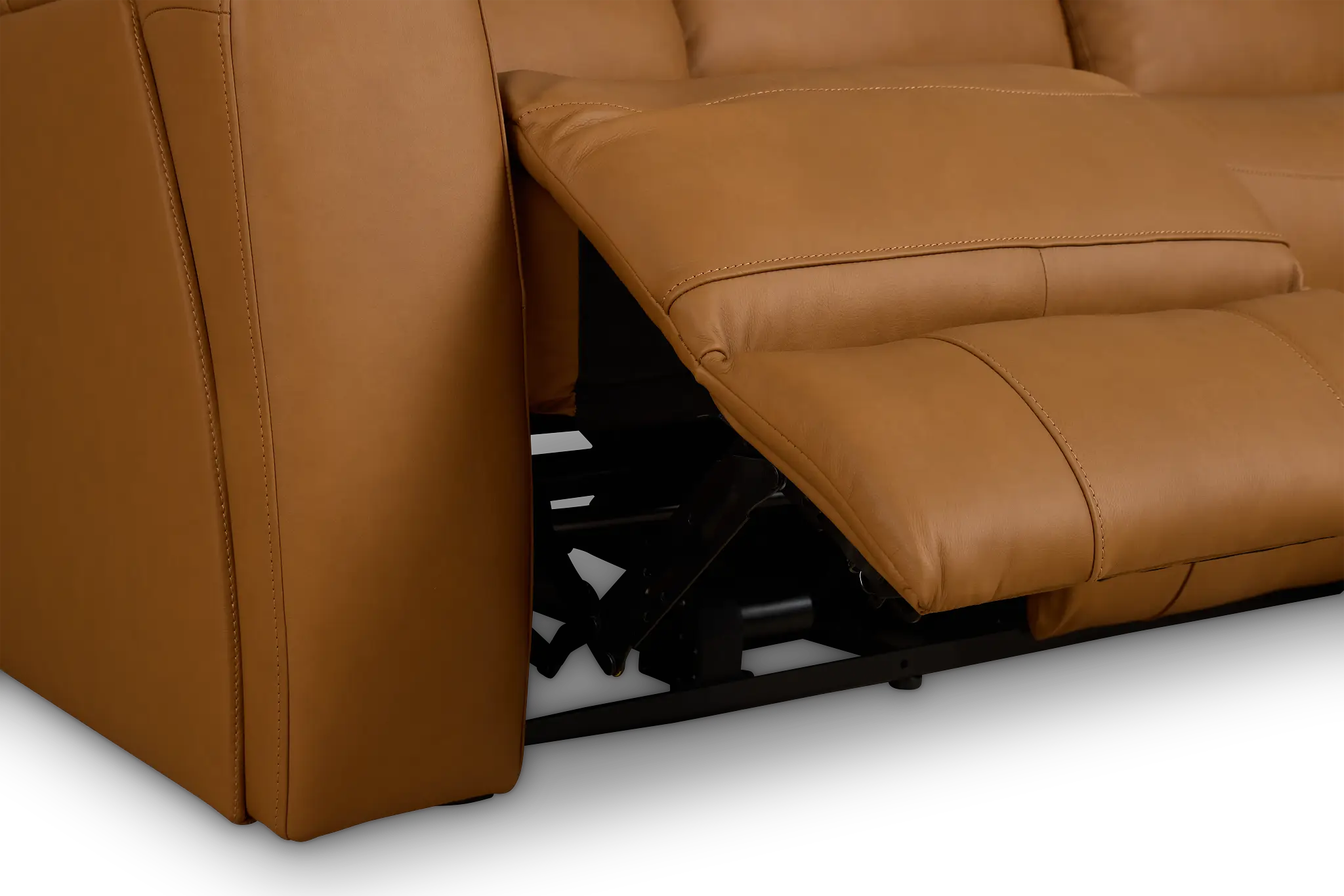 Summit Light Brown Lthr/vinyl Power Reclining Sofa W/ Power Headrest Summit Light Brown Lthr/vinyl Power Reclining Sofa W/ Power Headrest