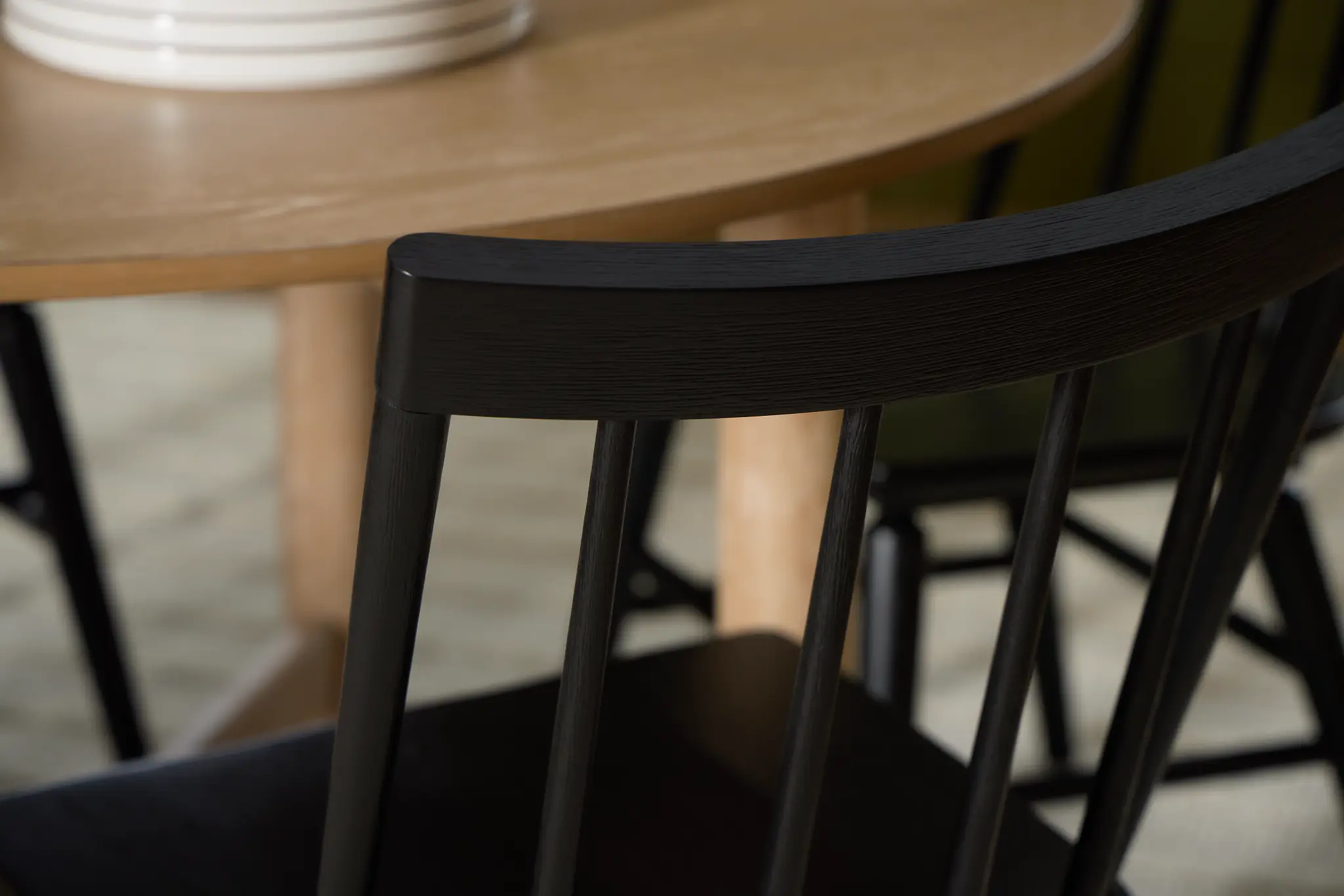 Taylor Black Slat Side Chair Taylor Black Slat Side Chair
