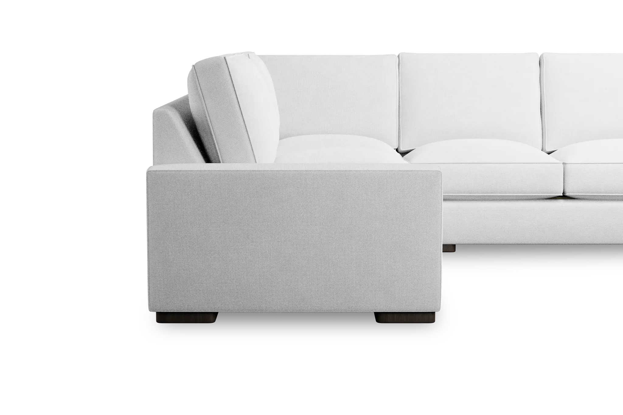 Edgewater Suave White Small Two-arm Sectional Edgewater Suave White Small Two-arm Sectional