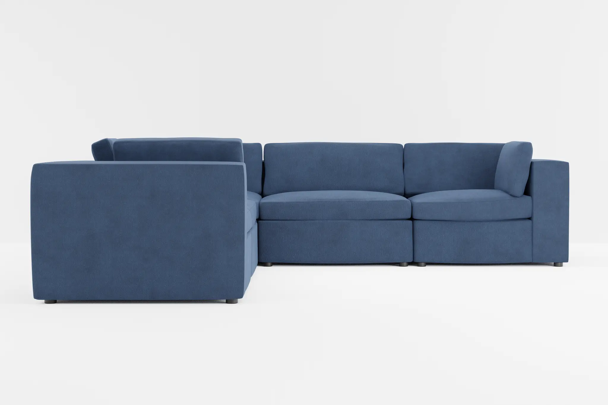 Destin Revenue Dark Blue Fabric 5-piece Modular Sectional Destin Revenue Dark Blue Fabric 5-piece Modular Sectional