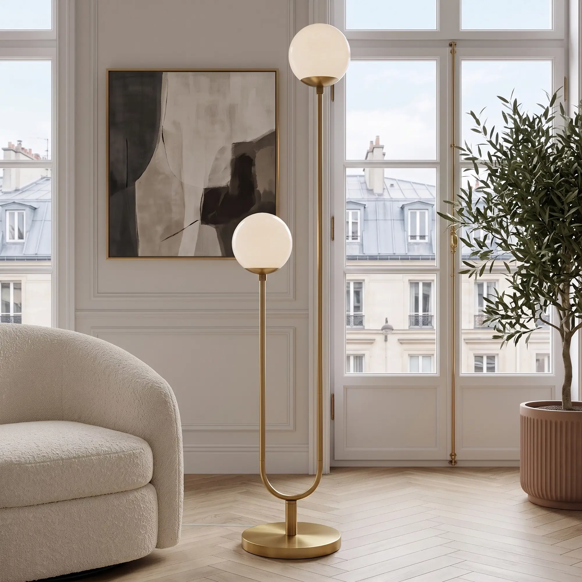 Sami Gold Floor Lamp Sami Gold Floor Lamp