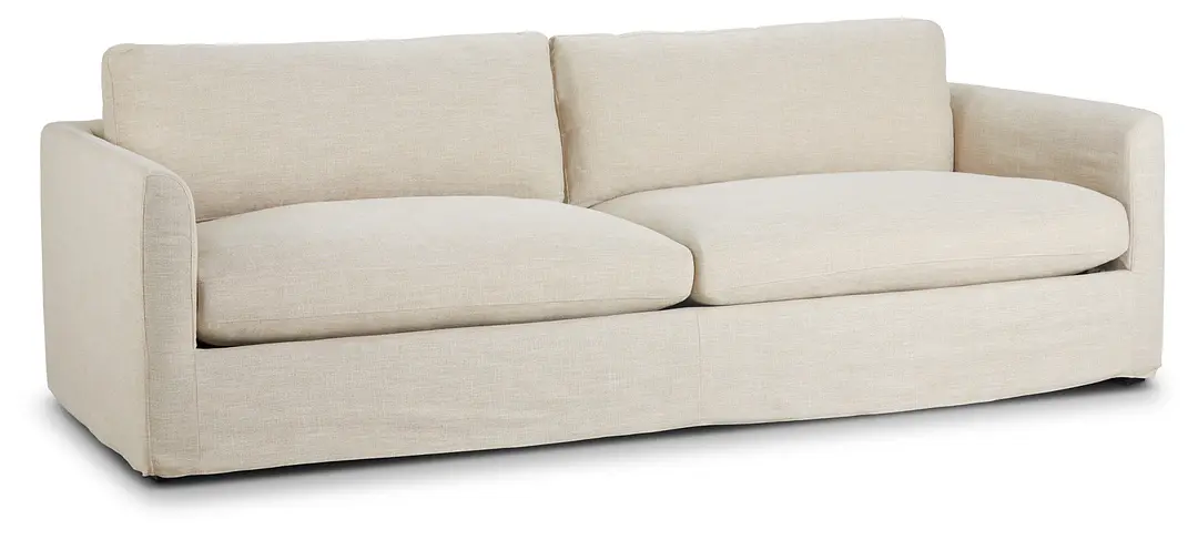 Willow 102" Light Beige Fabric Sofa Willow 102" Light Beige Fabric Sofa