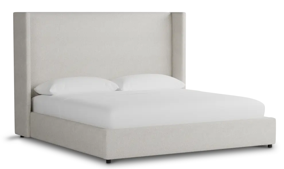 Captiva Gellar Beige 60" Upholstered Shelter Bed Captiva Gellar Beige 60" Upholstered Shelter Bed