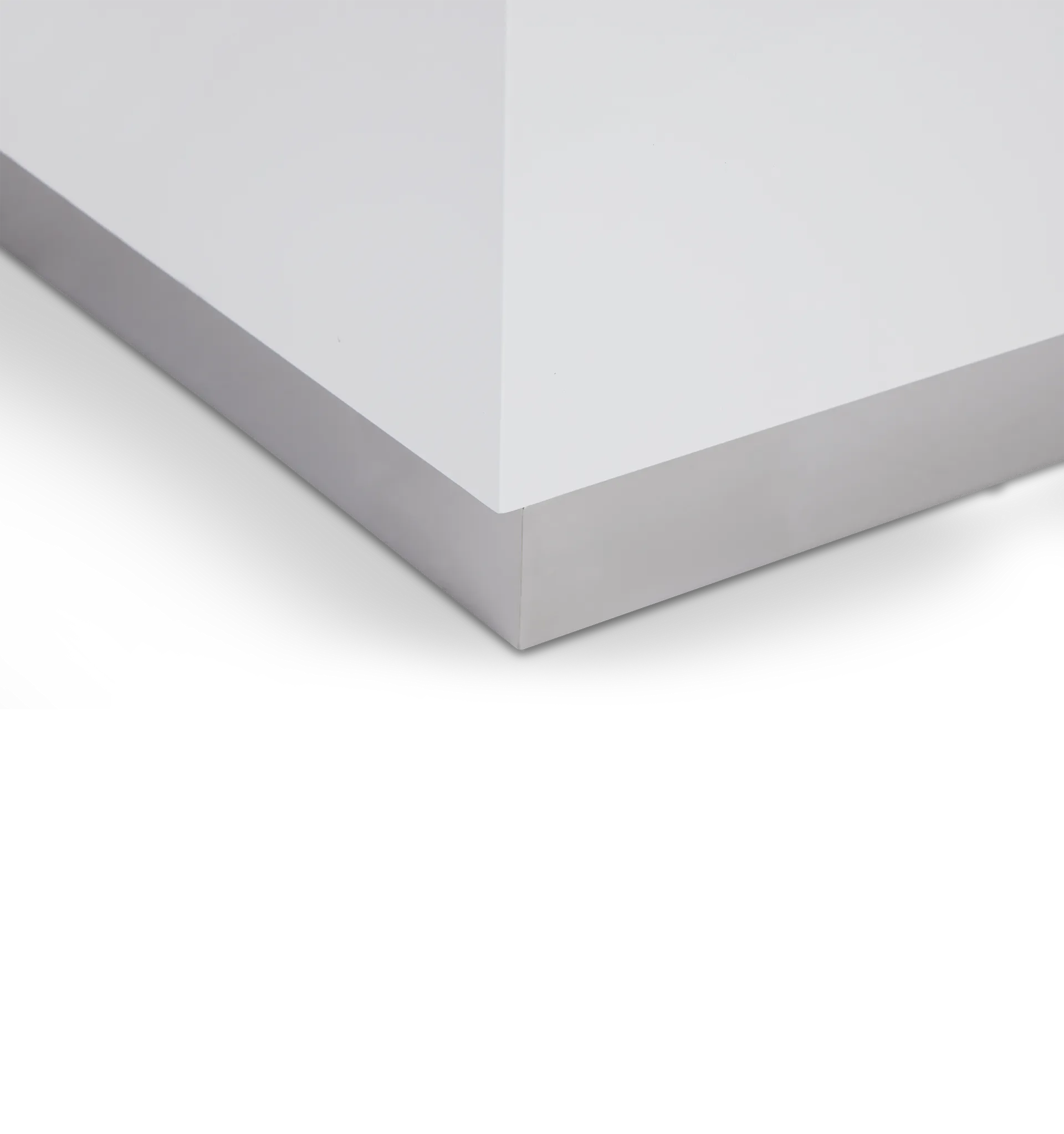 Camila White Square End Table