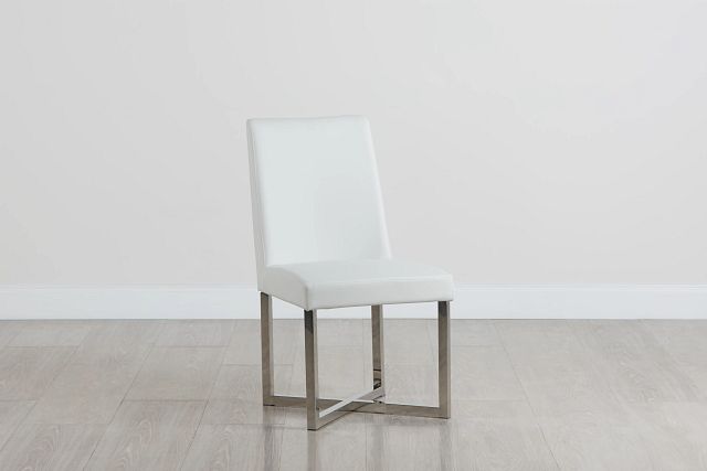 Howard White Upholstered Side Chair