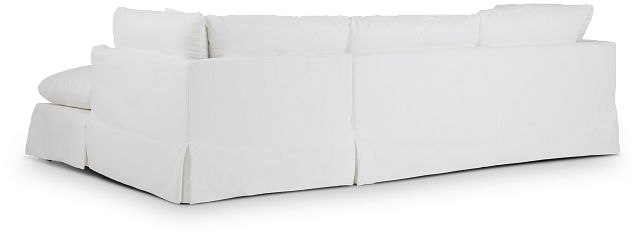 Raegan White Fabric Right Chaise Sectional (4)