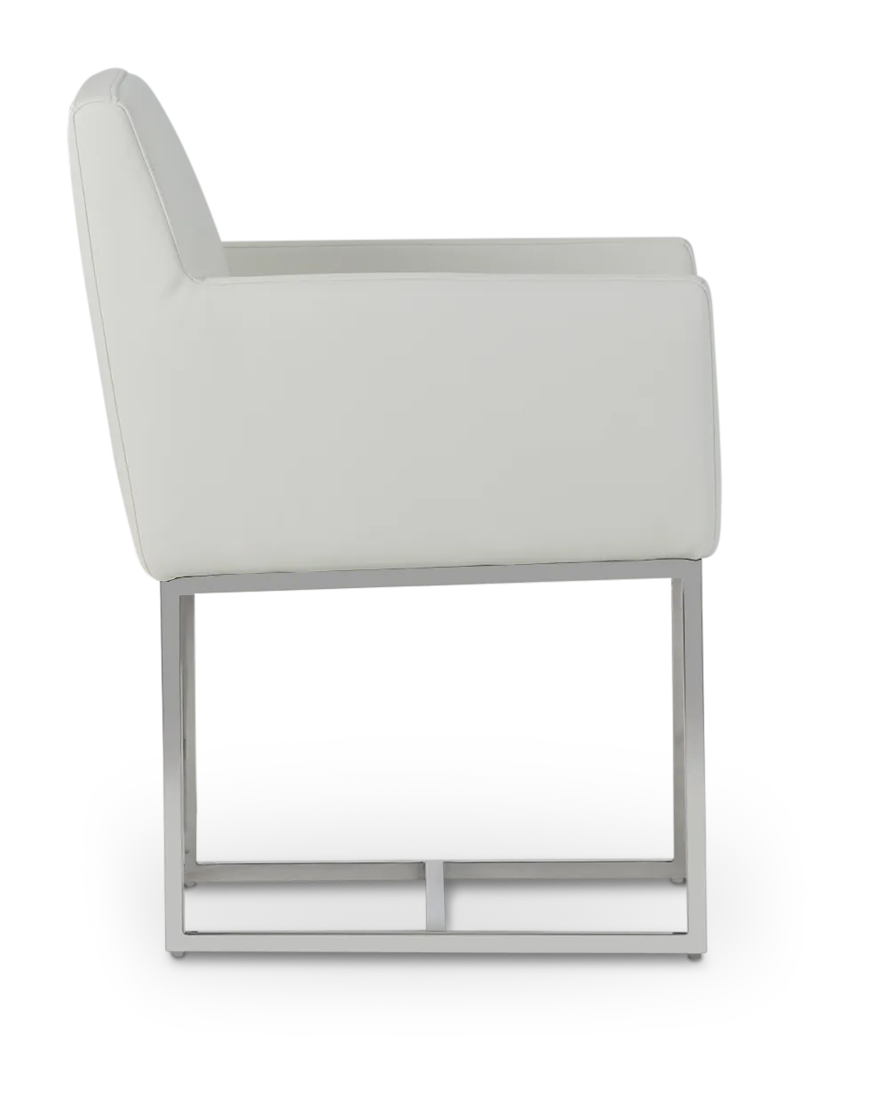 Miami White Micro Upholstered Arm Chair