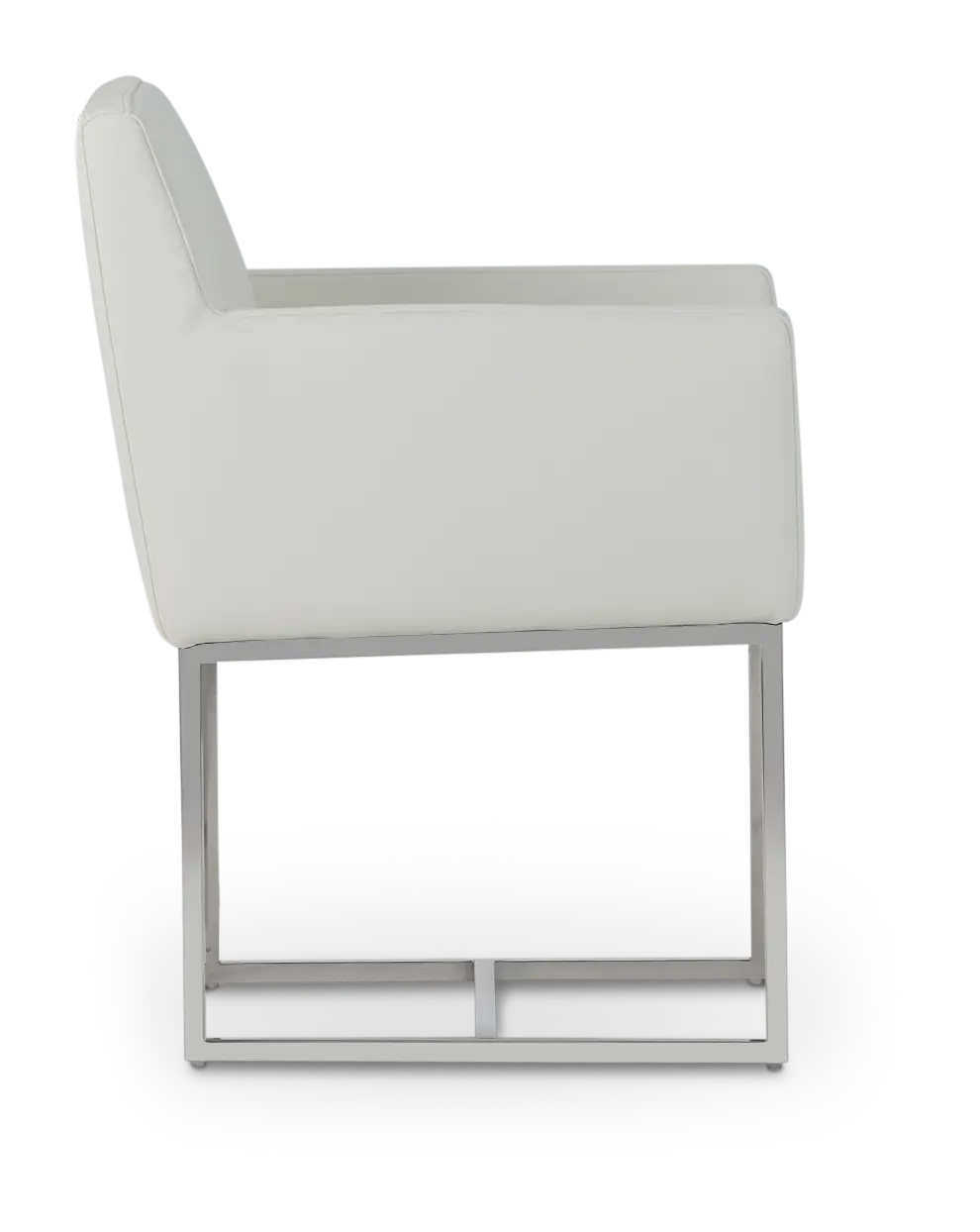 Miami White Micro Upholstered Arm Chair Miami White Micro Upholstered Arm Chair