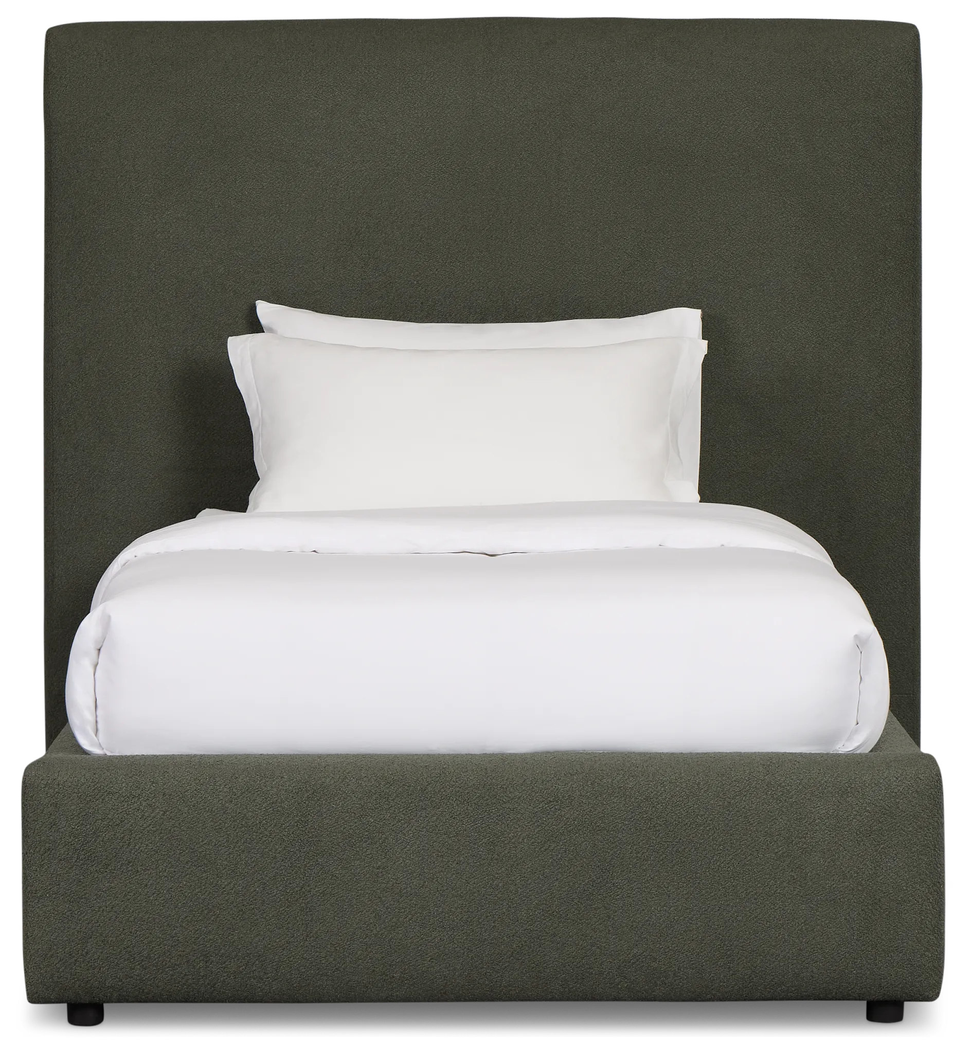 Grayton Sutton Green 54" Upholstered Platform Bed