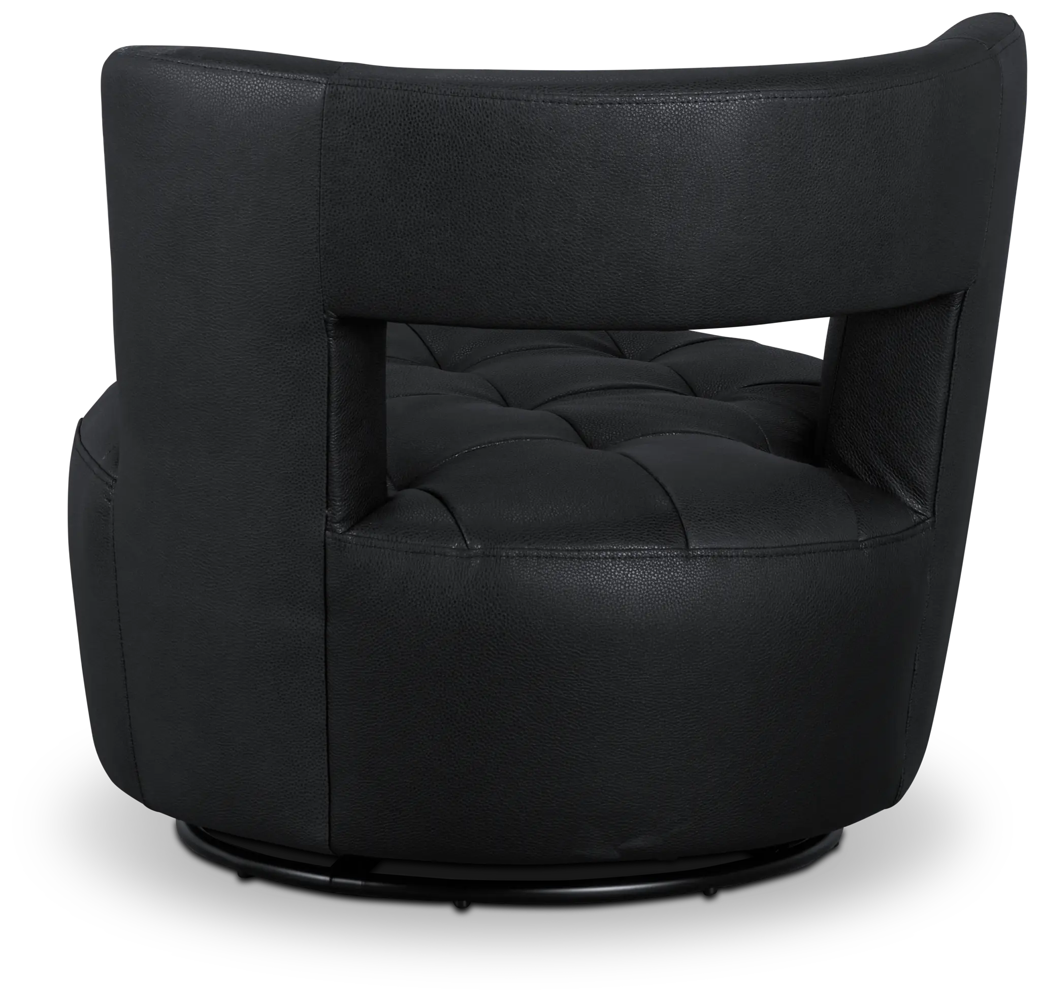 Zion Black Micro Swivel Accent Chair Zion Black Micro Swivel Accent Chair