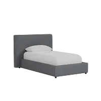 Grayton Delray Dark Gray 44" Upholstered Platform Bed