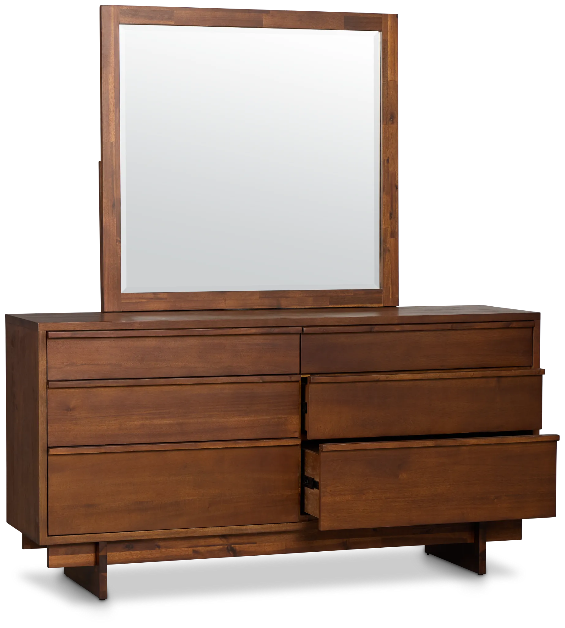 Bowery Dark Tone Dresser & Mirror
