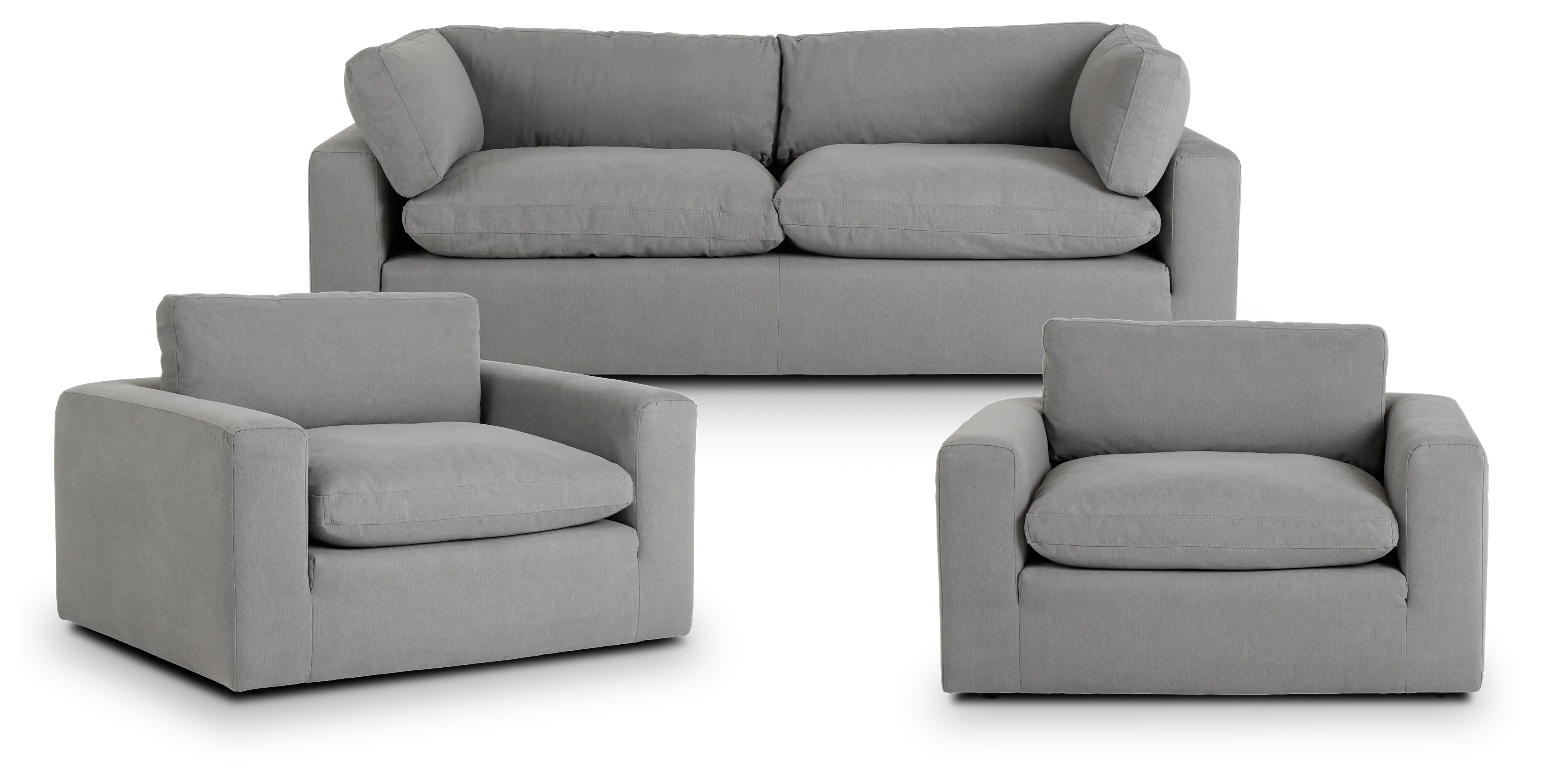 Grant Light Gray Fabric Living Room Grant Light Gray Fabric Living Room