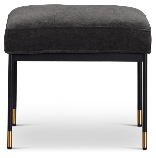 Kimmy Gray Square Accent Stool