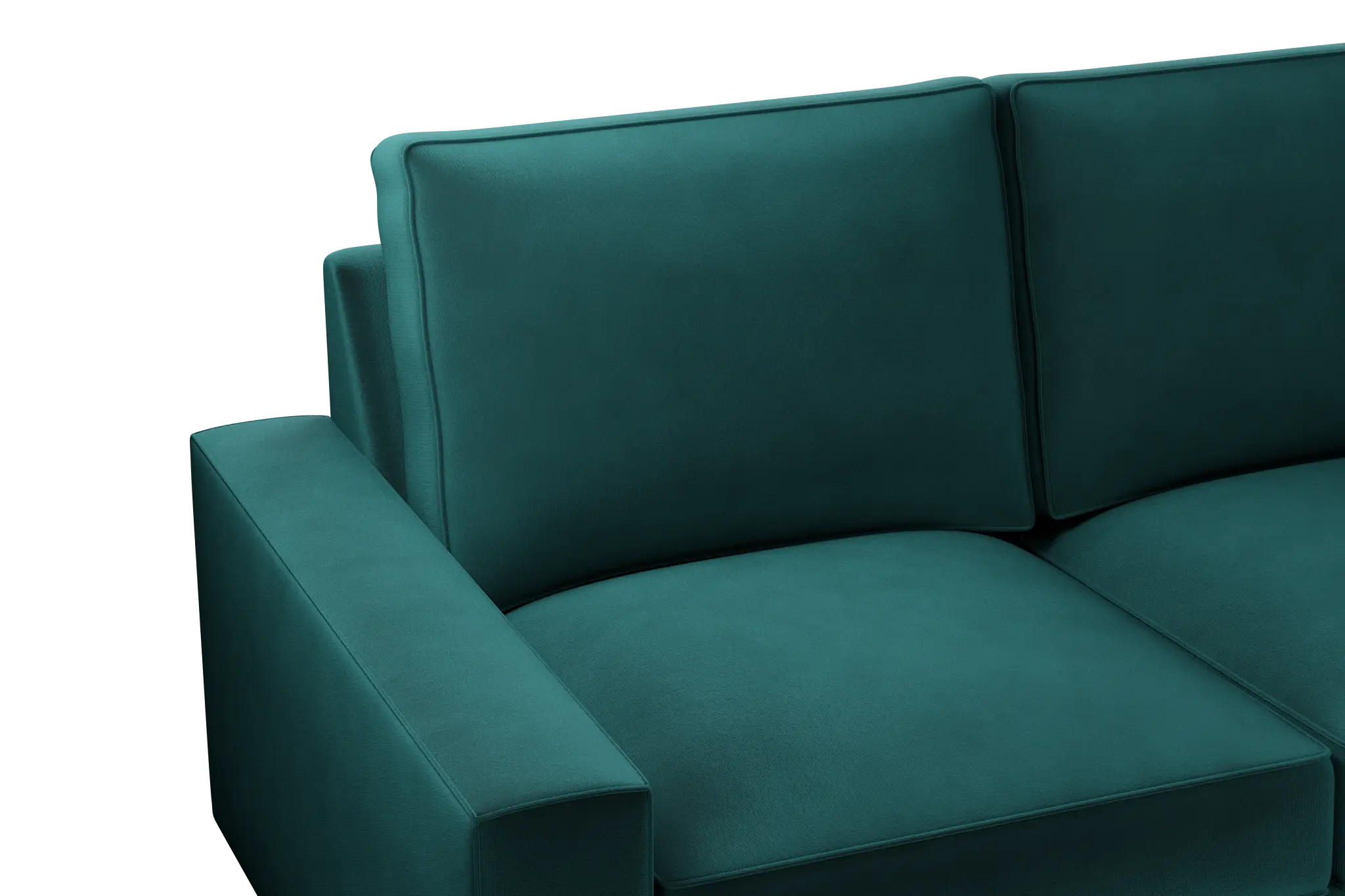 Edgewater Joya Teal Small Two-arm Sectional Edgewater Joya Teal Small Two-arm Sectional