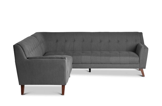 Tahoe Dark Gray Fabric Two-arm Sectional (3)