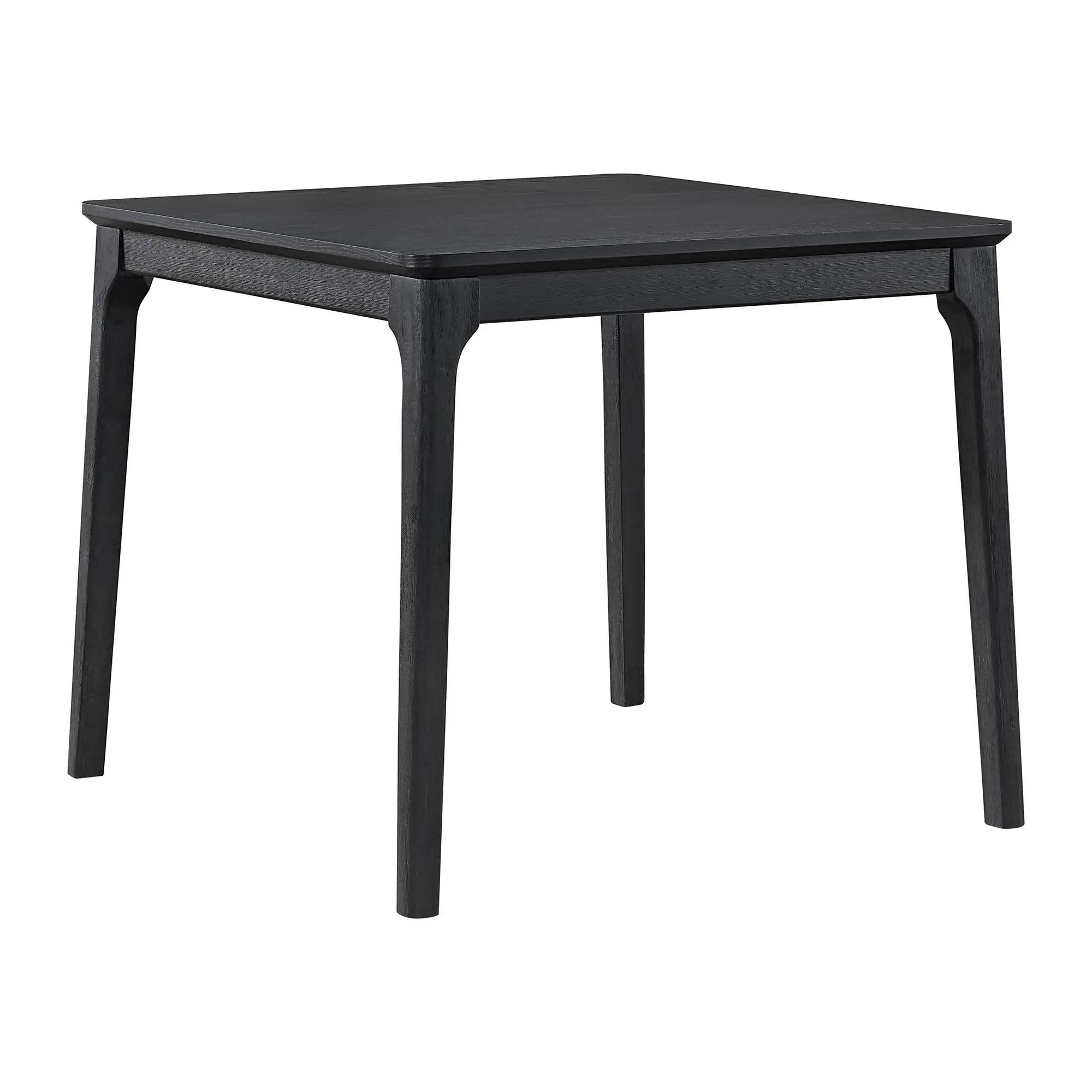Kerensa Black Square High Table & 4 Upholstered Barstools Kerensa Black Square High Table & 4 Upholstered Barstools