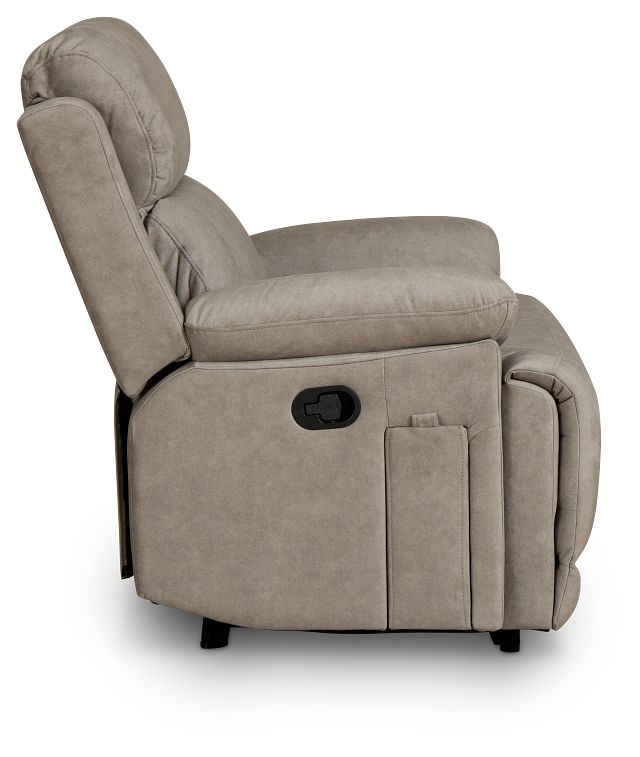 Benson Beige Micro Recliner
