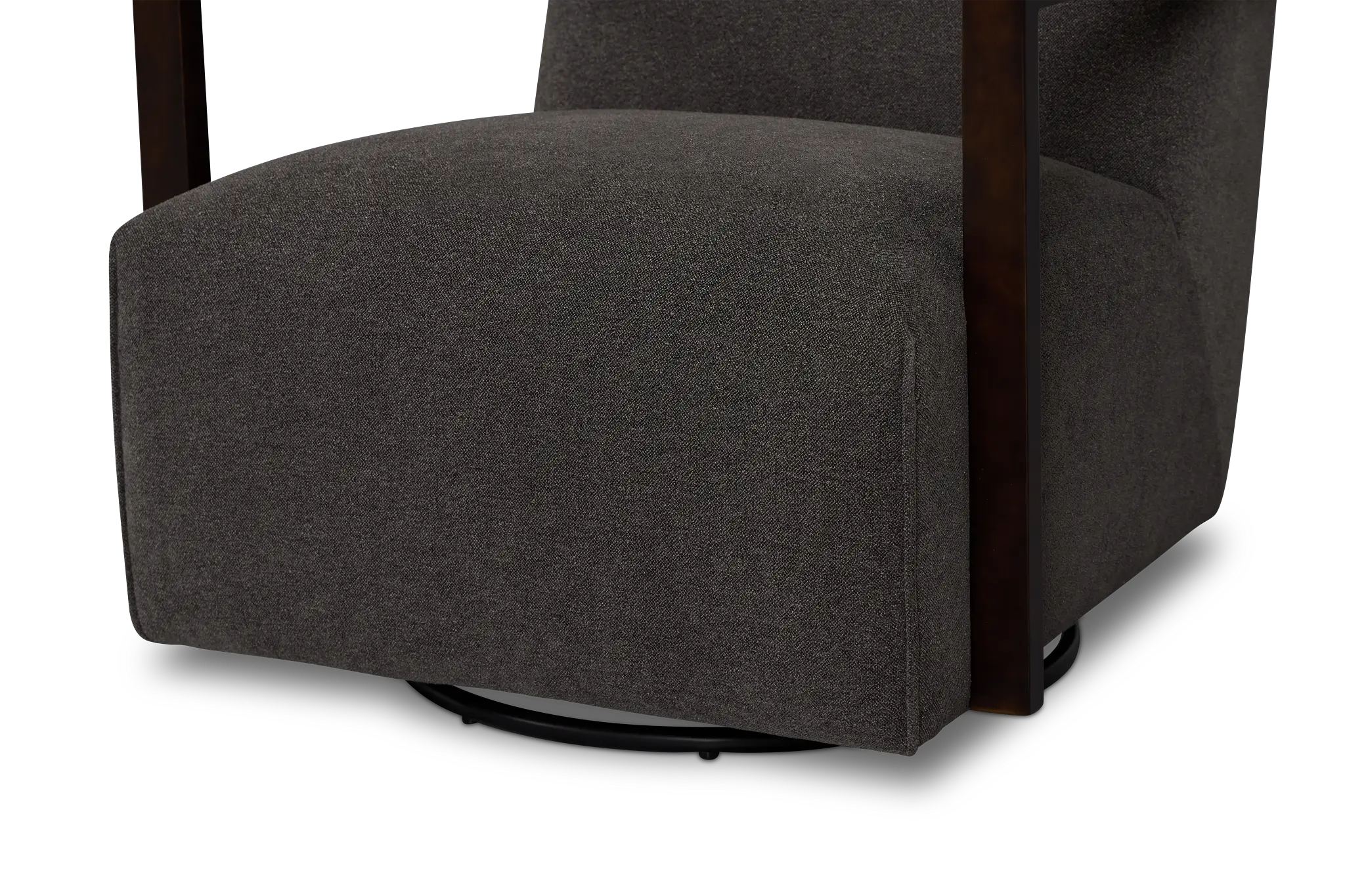 Lucas Dark Gray Fabric Swivel Rocker Glider Lucas Dark Gray Fabric Swivel Rocker Glider