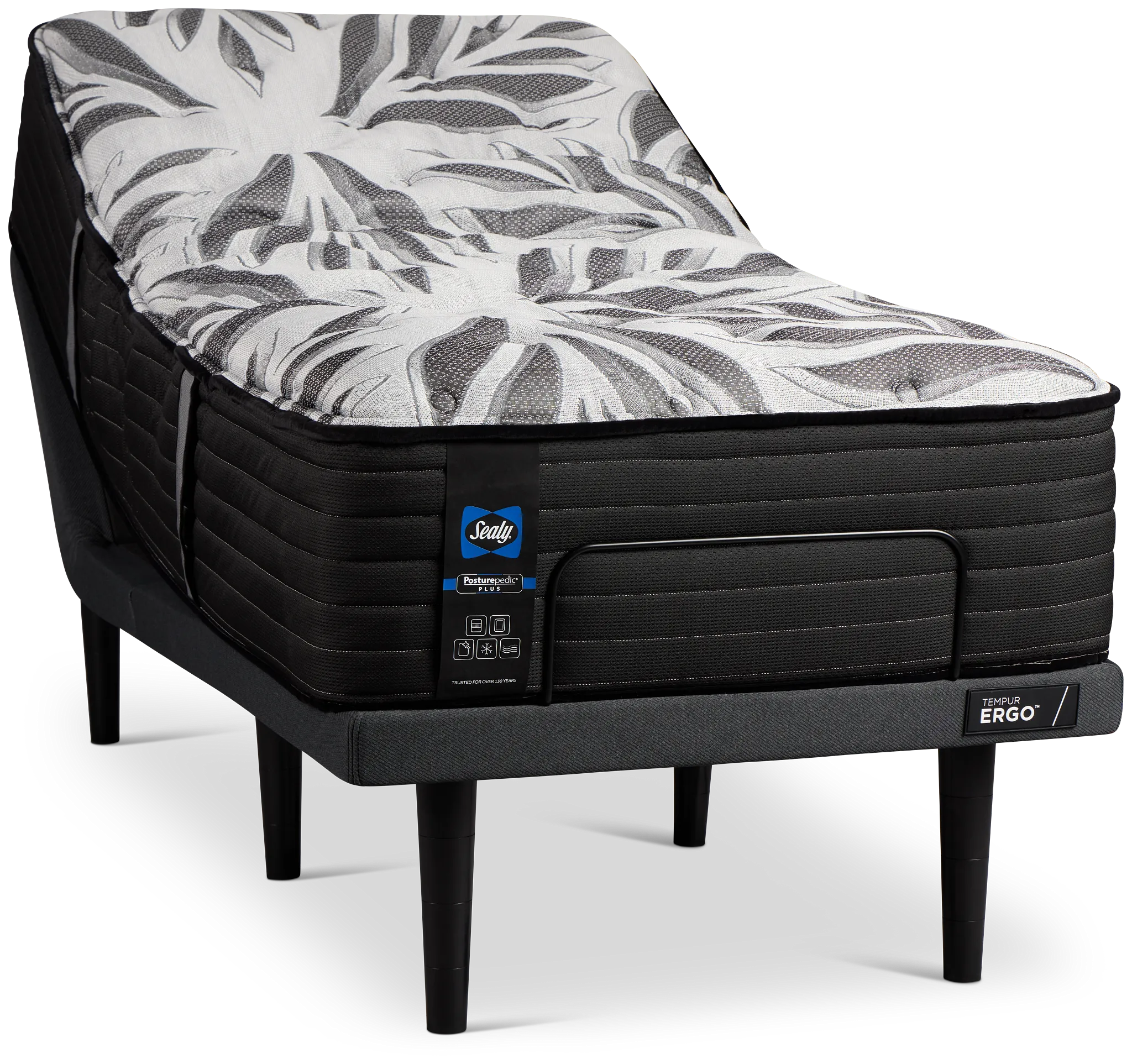 Sealy Posturepedic Plus Exuberant Ii 15" Ultra Plsh Ergo Smart Adjustable Mattress Set