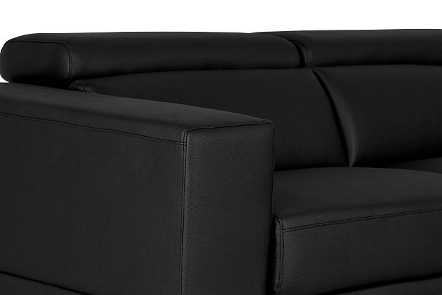 Maxwell Black Micro Two-arm Sectional