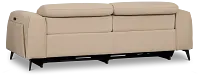 Reyna Beige Micro Power Reclining Loveseat