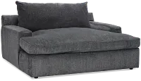 Stella Dark Gray Fabric Chaise