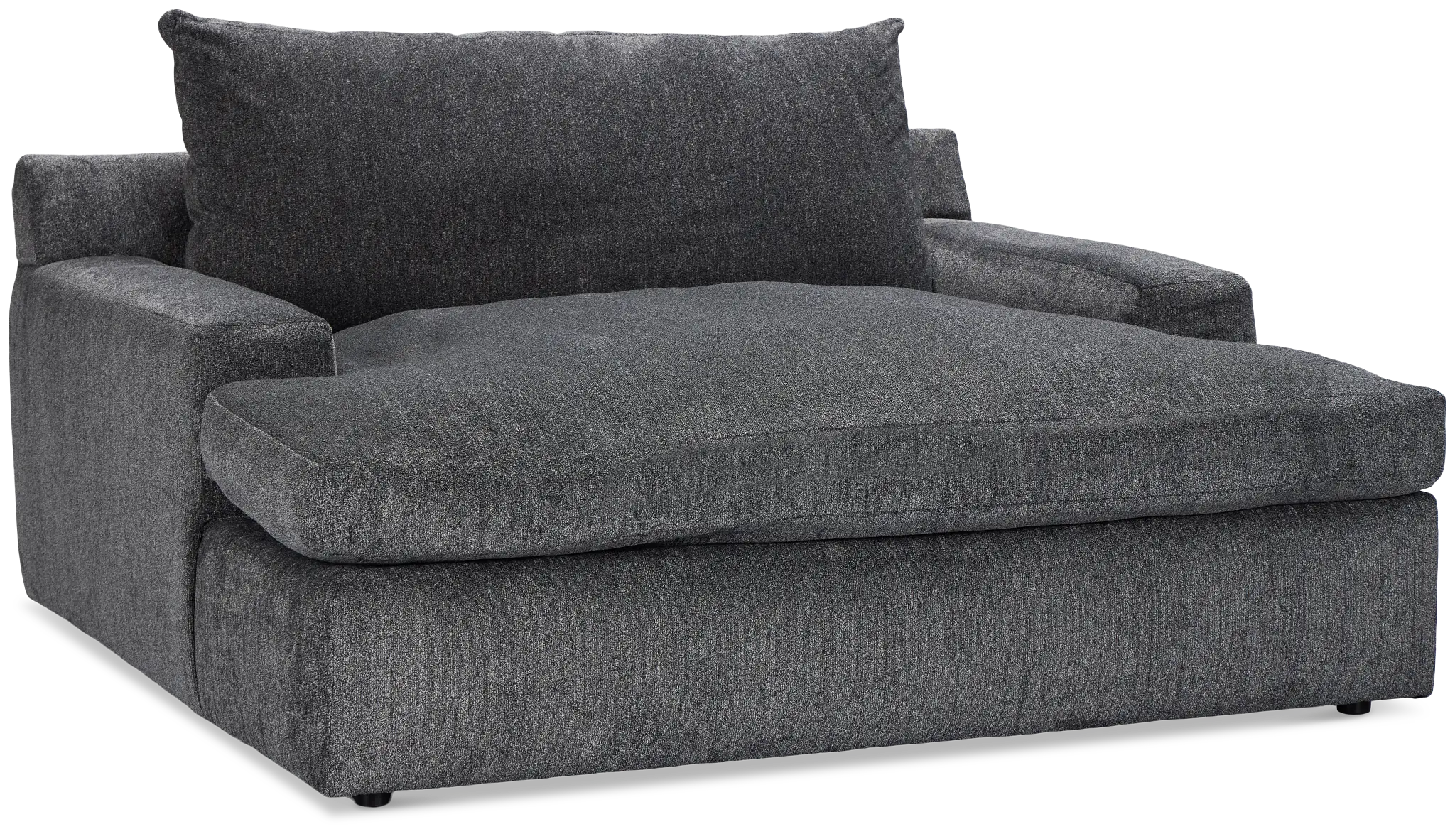 Stella Dark Gray Fabric Chaise Stella Dark Gray Fabric Chaise