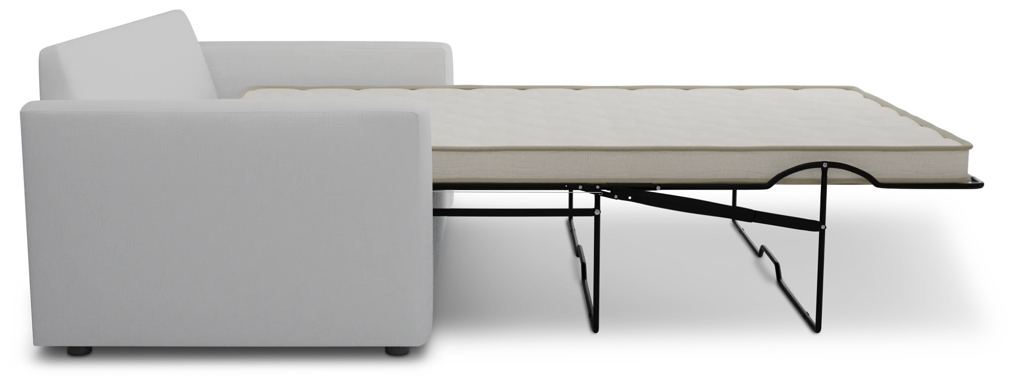 Siesta Suave White Fabric Innerspring Sleeper