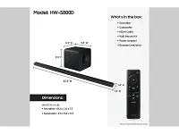 Samsung S-series Soundbar Hw-s800d 3.2.1 Ch Black Soundbar