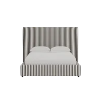 Grayton Sea Lane Dark Blue 54" Upholstered Platform Bed