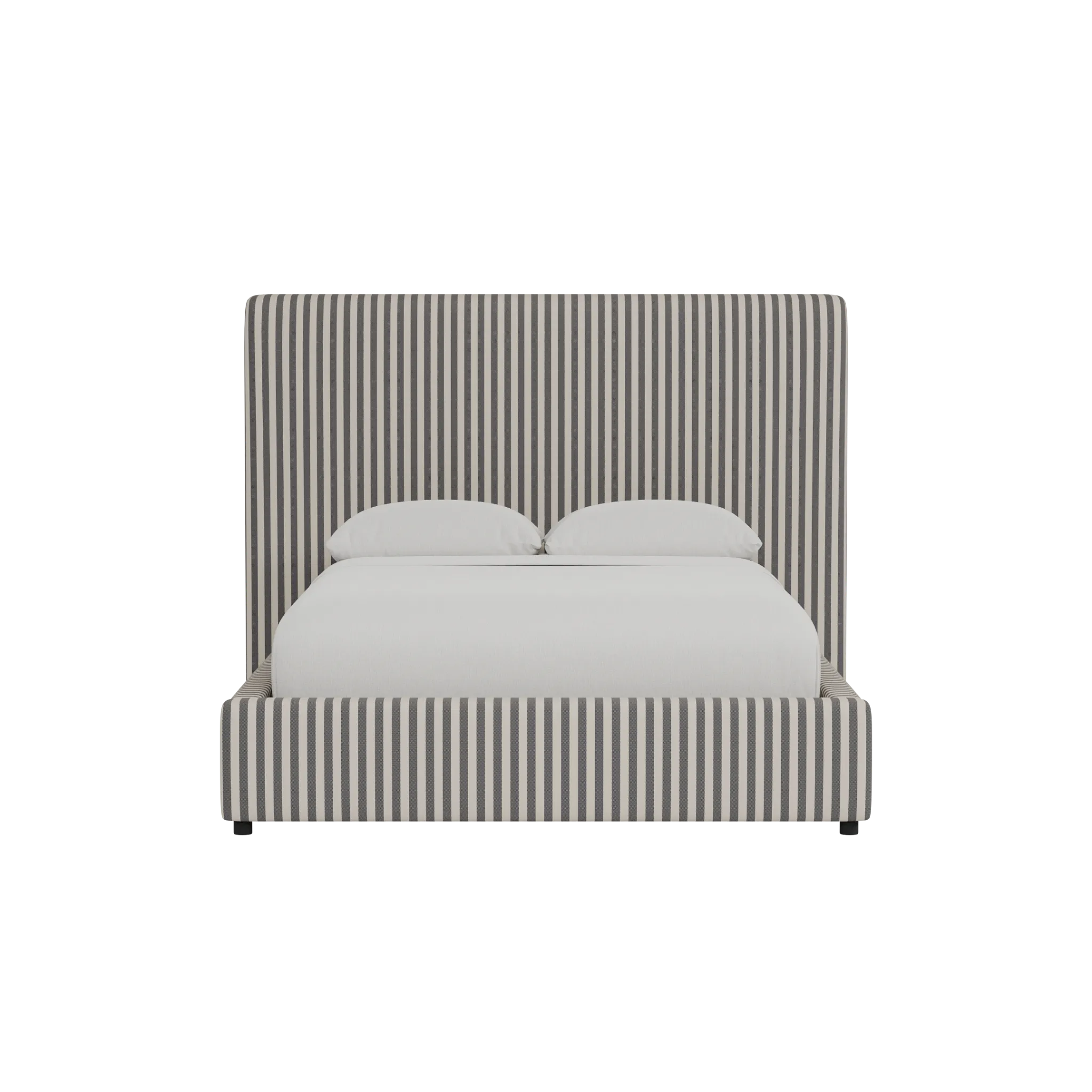 Grayton Sea Lane Dark Blue 54" Upholstered Platform Bed