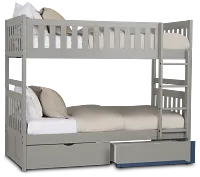 Charleston Gray Storage Bunk Bed