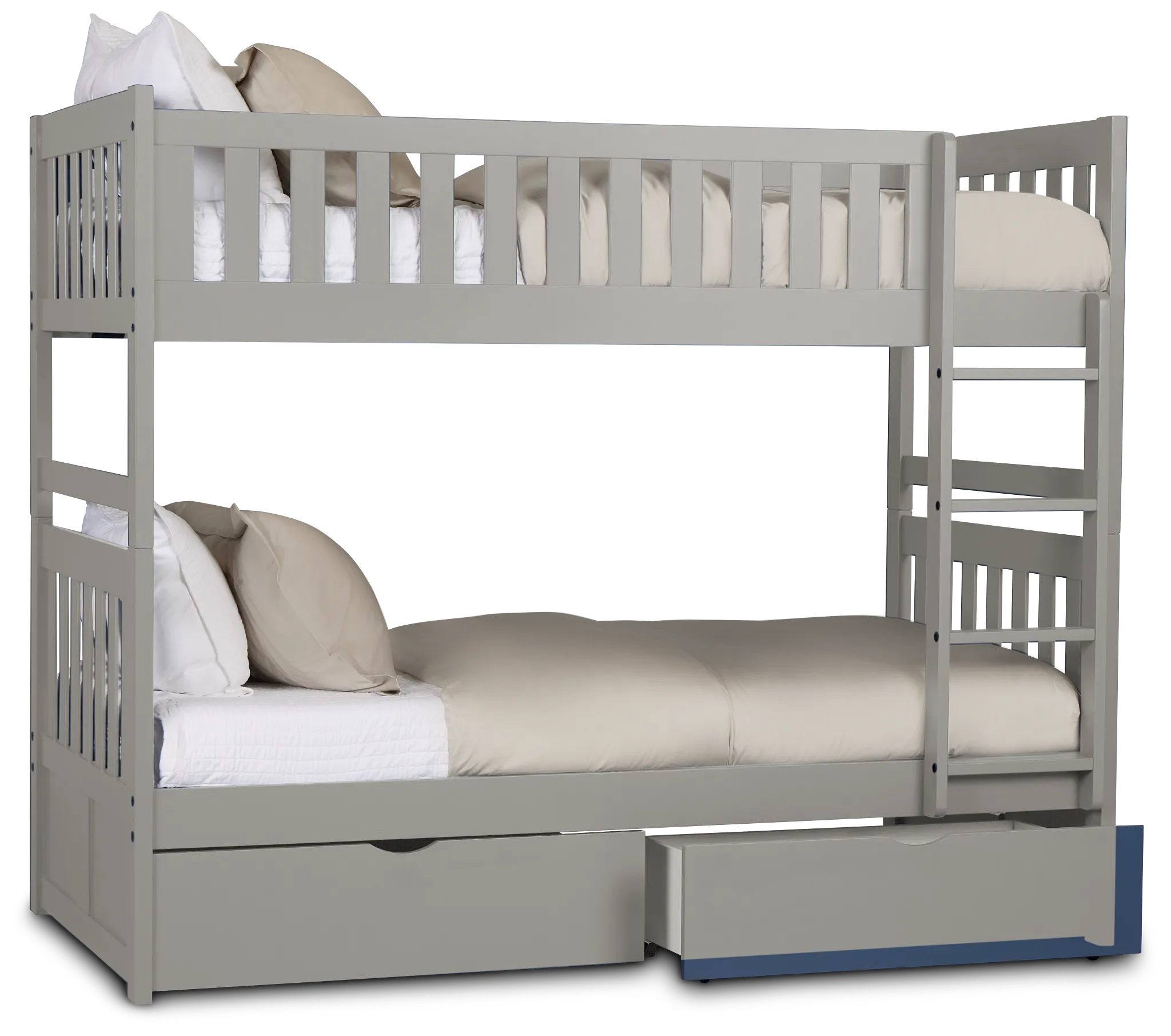 Charleston Gray Storage Bunk Bed