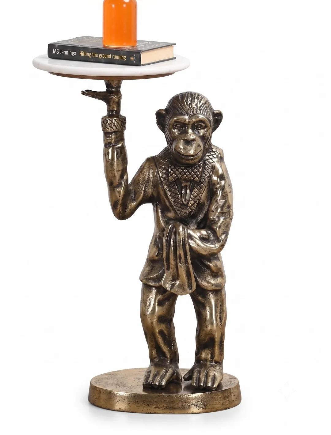 Monkey Bronze Accent Table