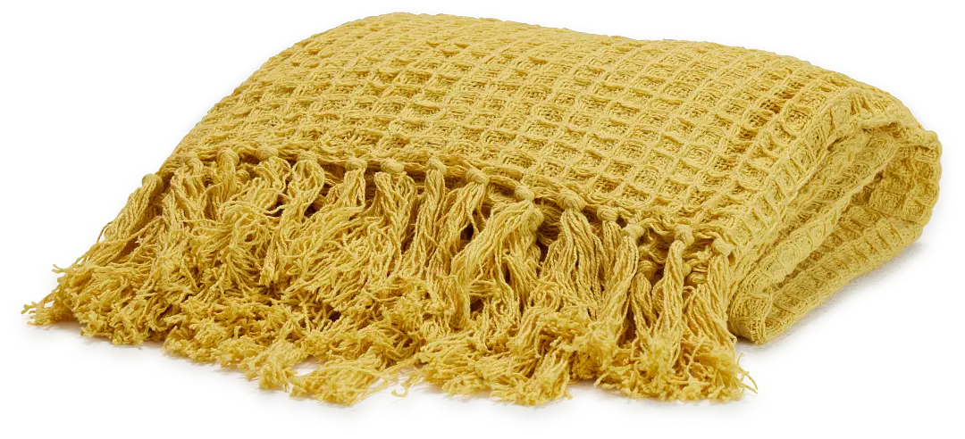 Sunny Yellowcotton 50"x 60" Throw Sunny Yellowcotton 50"x 60" Throw