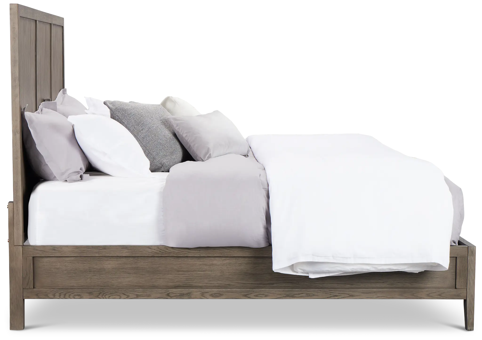 Alden Gray Wood Platform Bed Alden Gray Wood Platform Bed