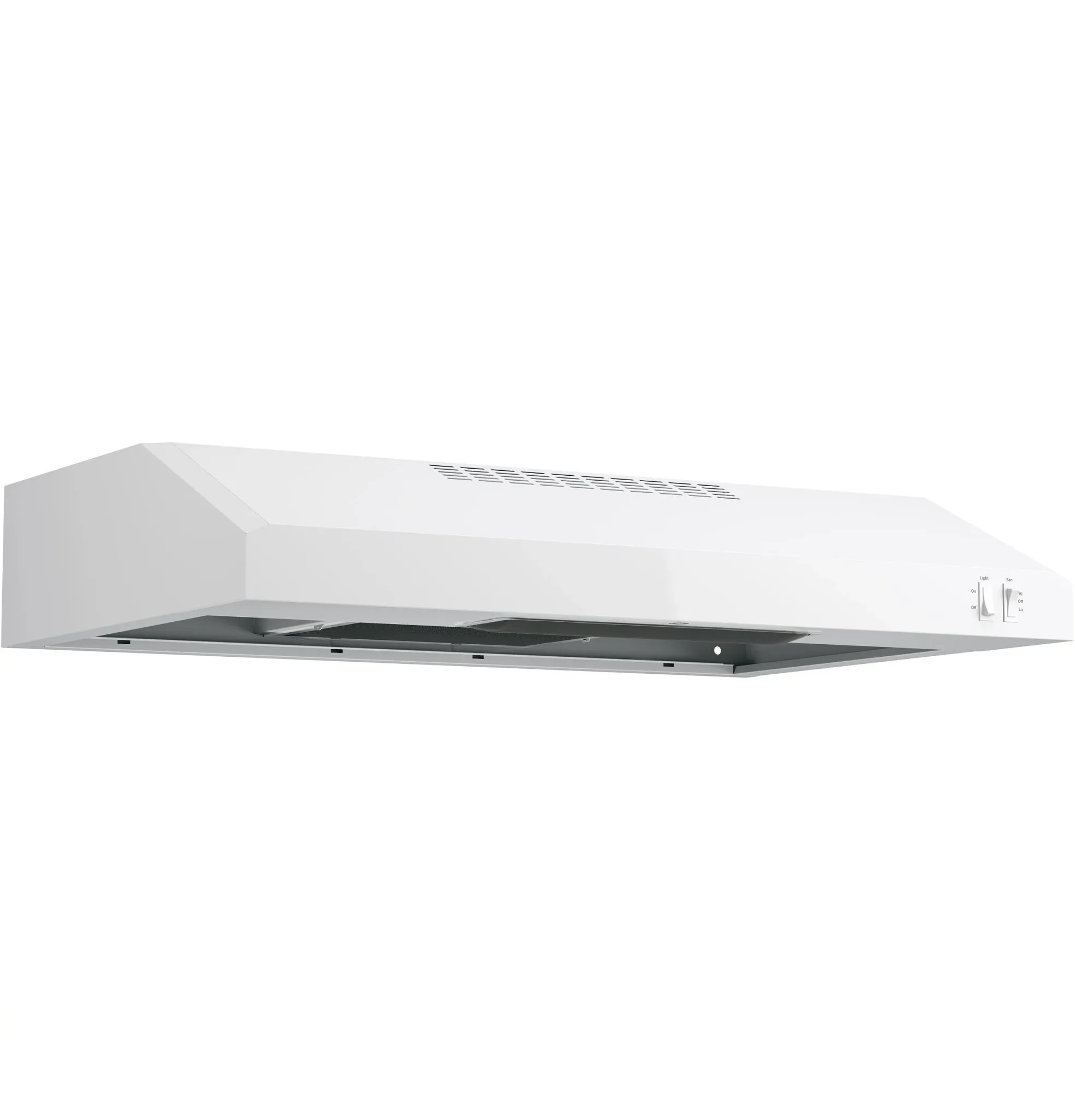 Ge 3300 Series White 30" Wall Mount Canopy Hood