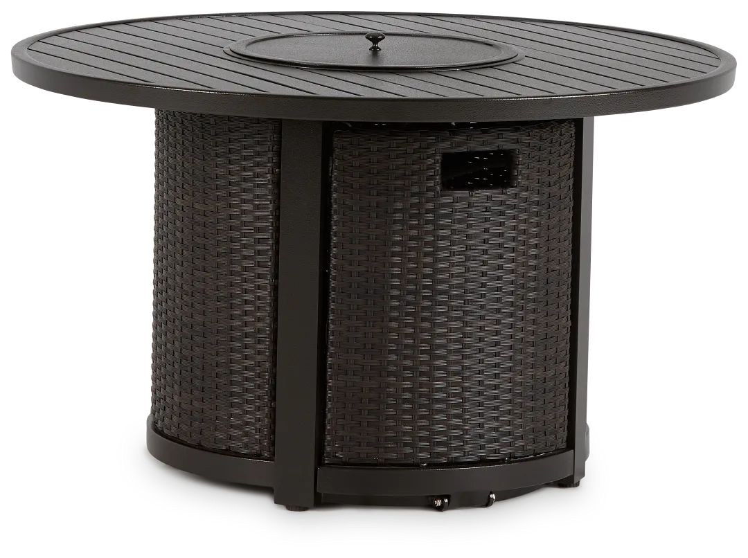 Fina Dark Tone Round Fire Pit