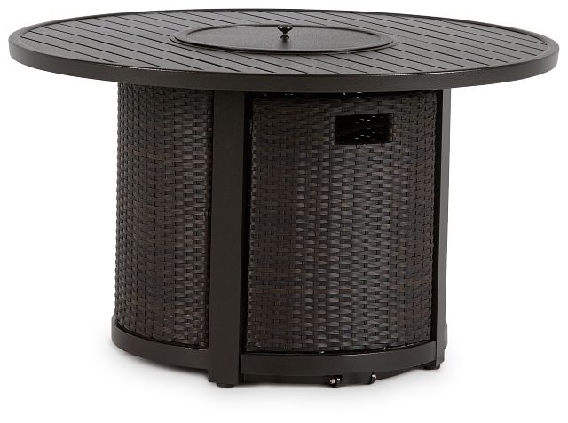 Fina Dark Tone Round Fire Pit