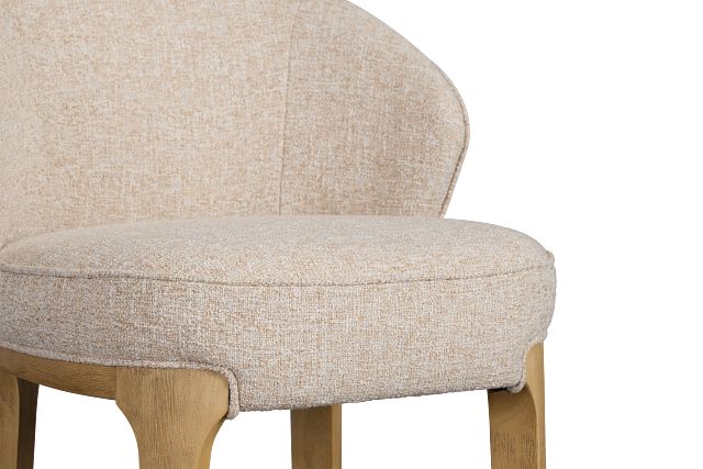 Libby Light Beige Fabric 30" Upholstered Barstool