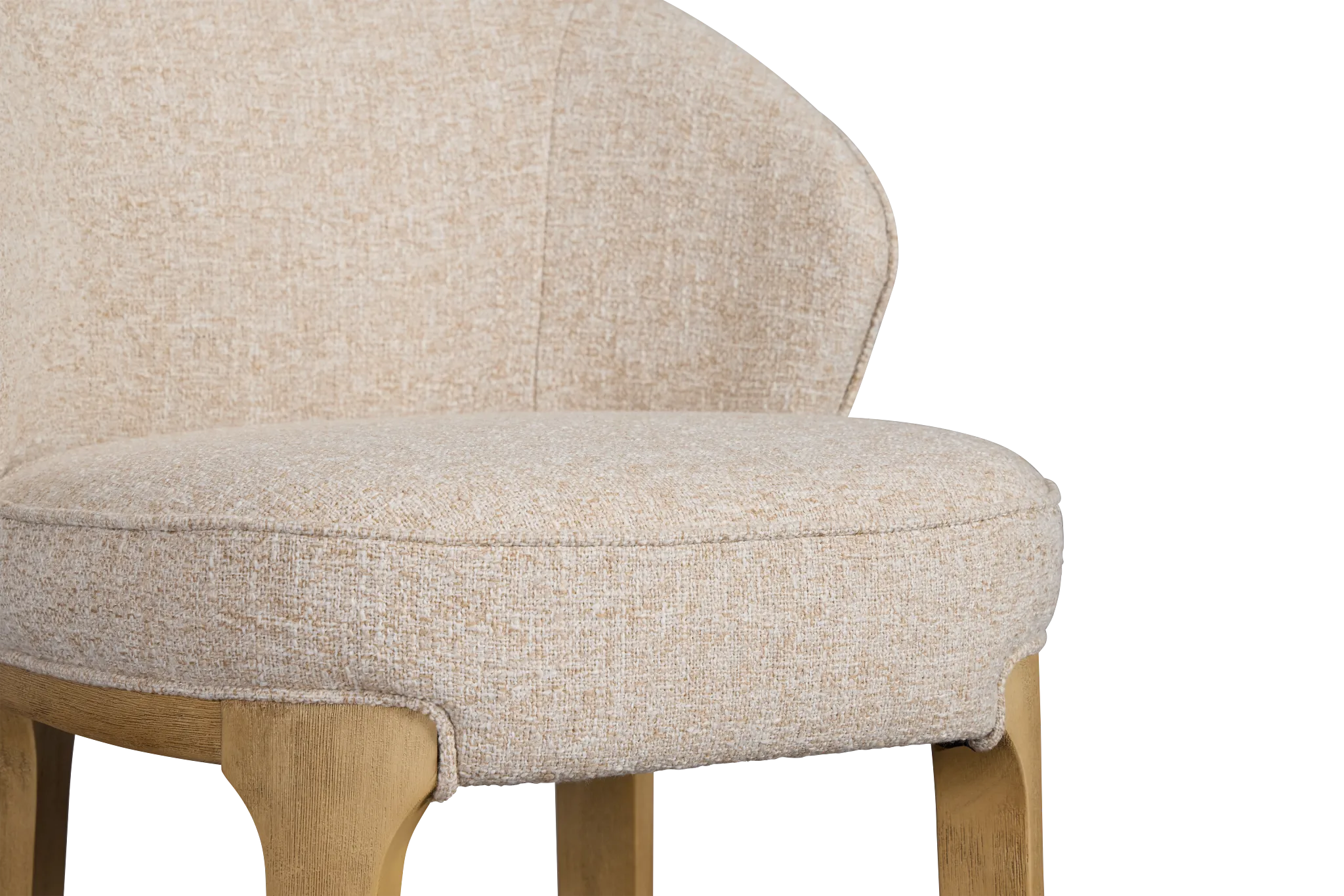 Libby Light Beige Fabric 30" Upholstered Barstool